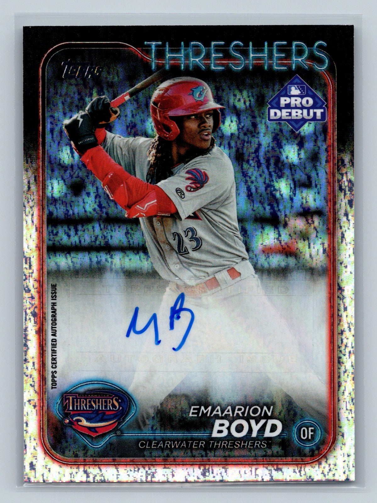 Emaarion Boyd 2024 Topps Pro Debut Sparkle Foil Auto /199 #PD-2 Threshers