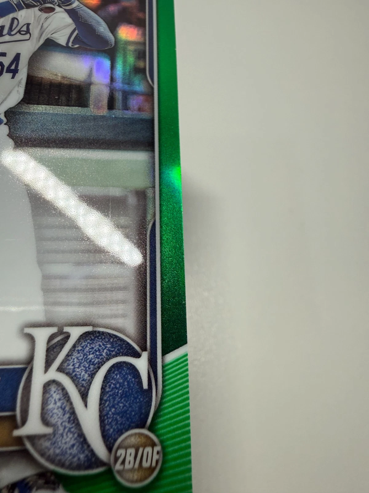 Javier Vaz 2025 Bowman Chrome 1st Green Refractor Auto /99 #CPA-JVA Royals