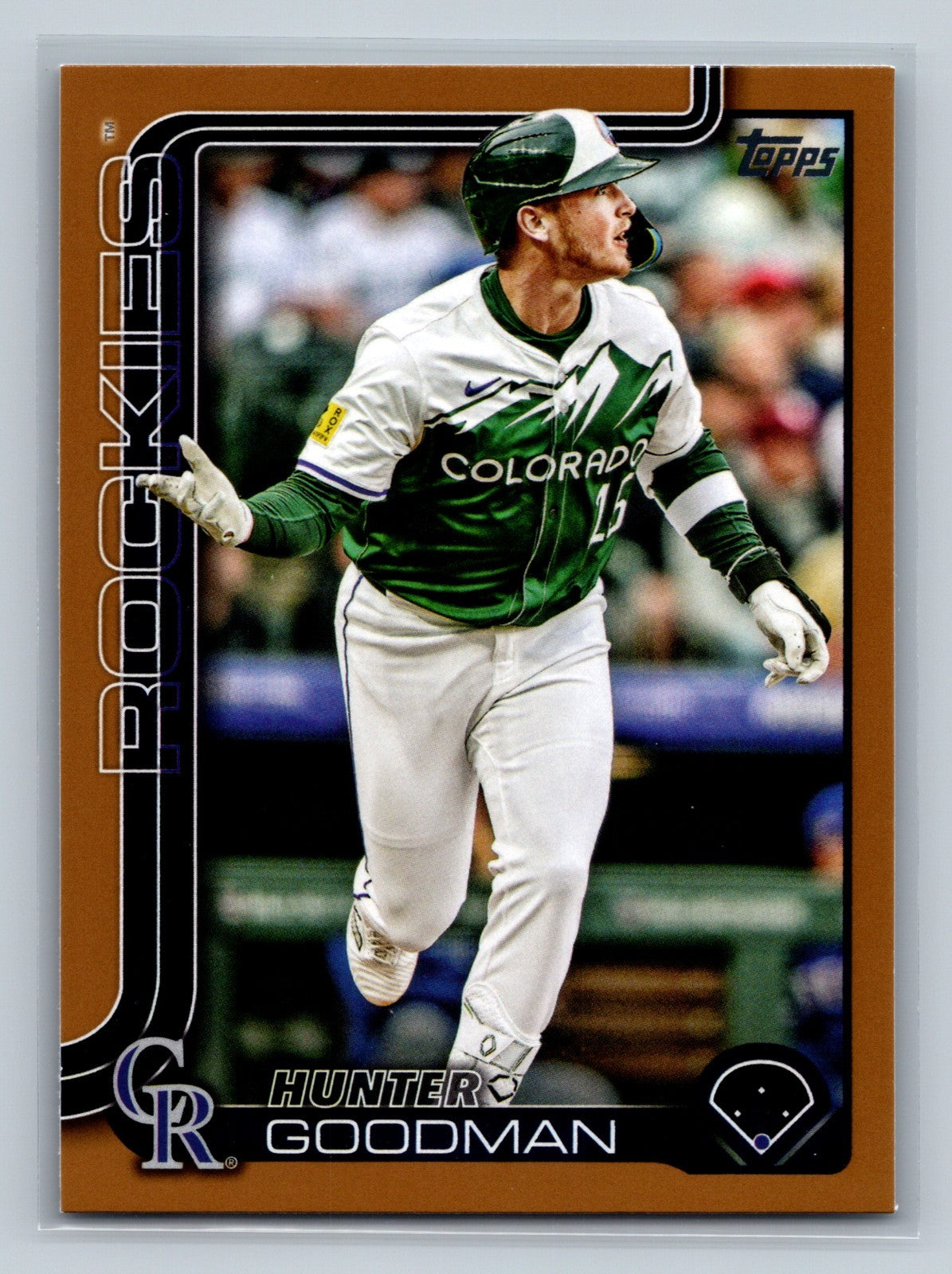 Hunter Goodman 2025 Topps Series 2 Gold /2025 #467 Rockies