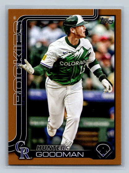 Hunter Goodman 2025 Topps Series 2 Gold /2025 #467 Rockies