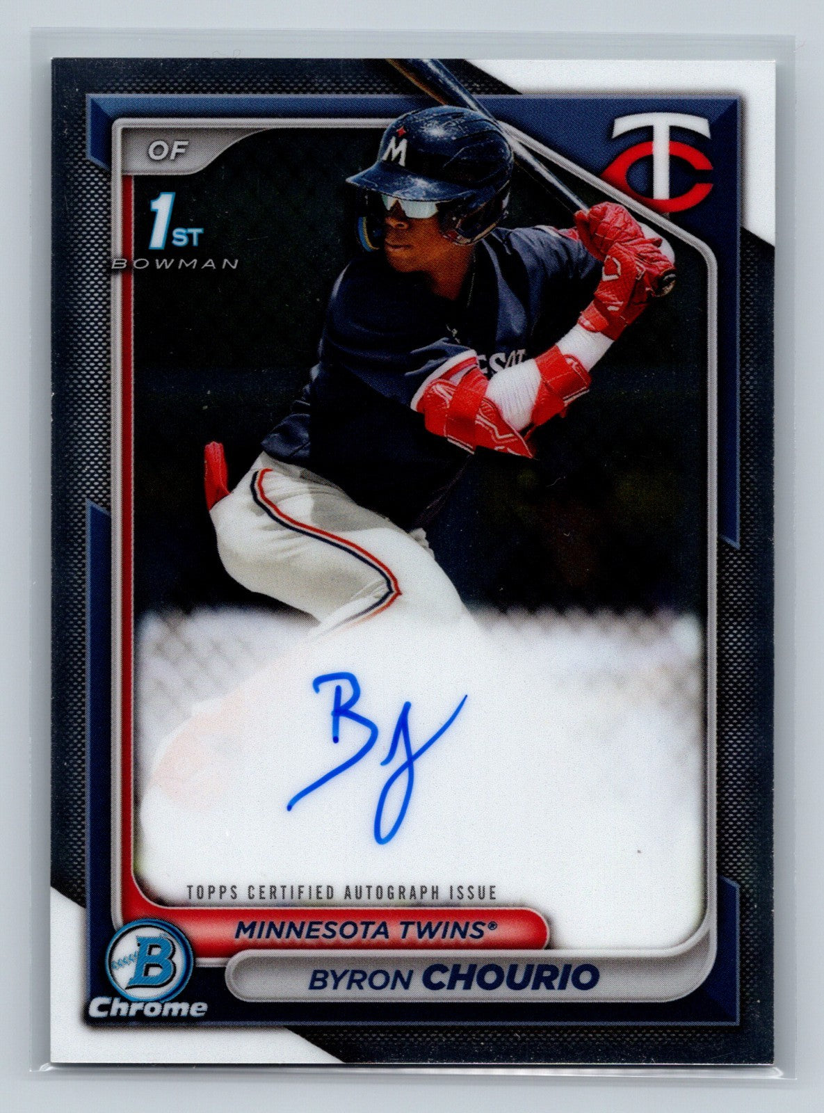 Byron Chourio 2024 Bowman Chrome 1st Auto #CPA-BCH Twins