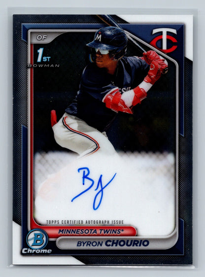 Byron Chourio 2024 Bowman Chrome 1st Auto #CPA-BCH Twins