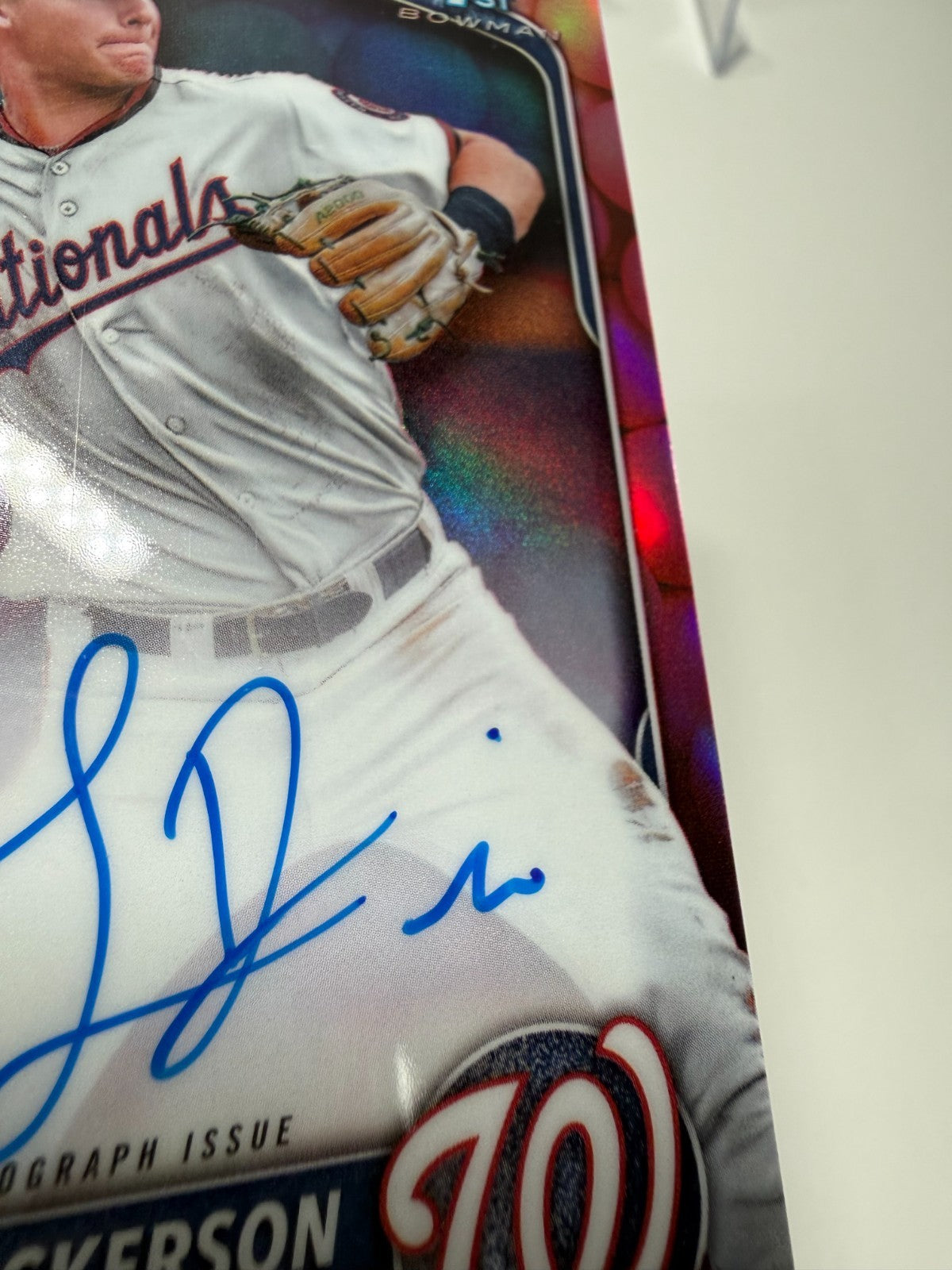 Luke Dickerson 2025 Bowman Chrome 1st Snack Pack Bubble Gum Refractor Auto /5