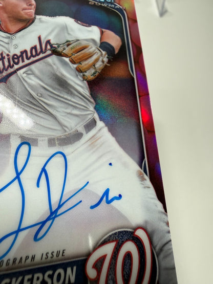 Luke Dickerson 2025 Bowman Chrome 1st Snack Pack Bubble Gum Refractor Auto /5