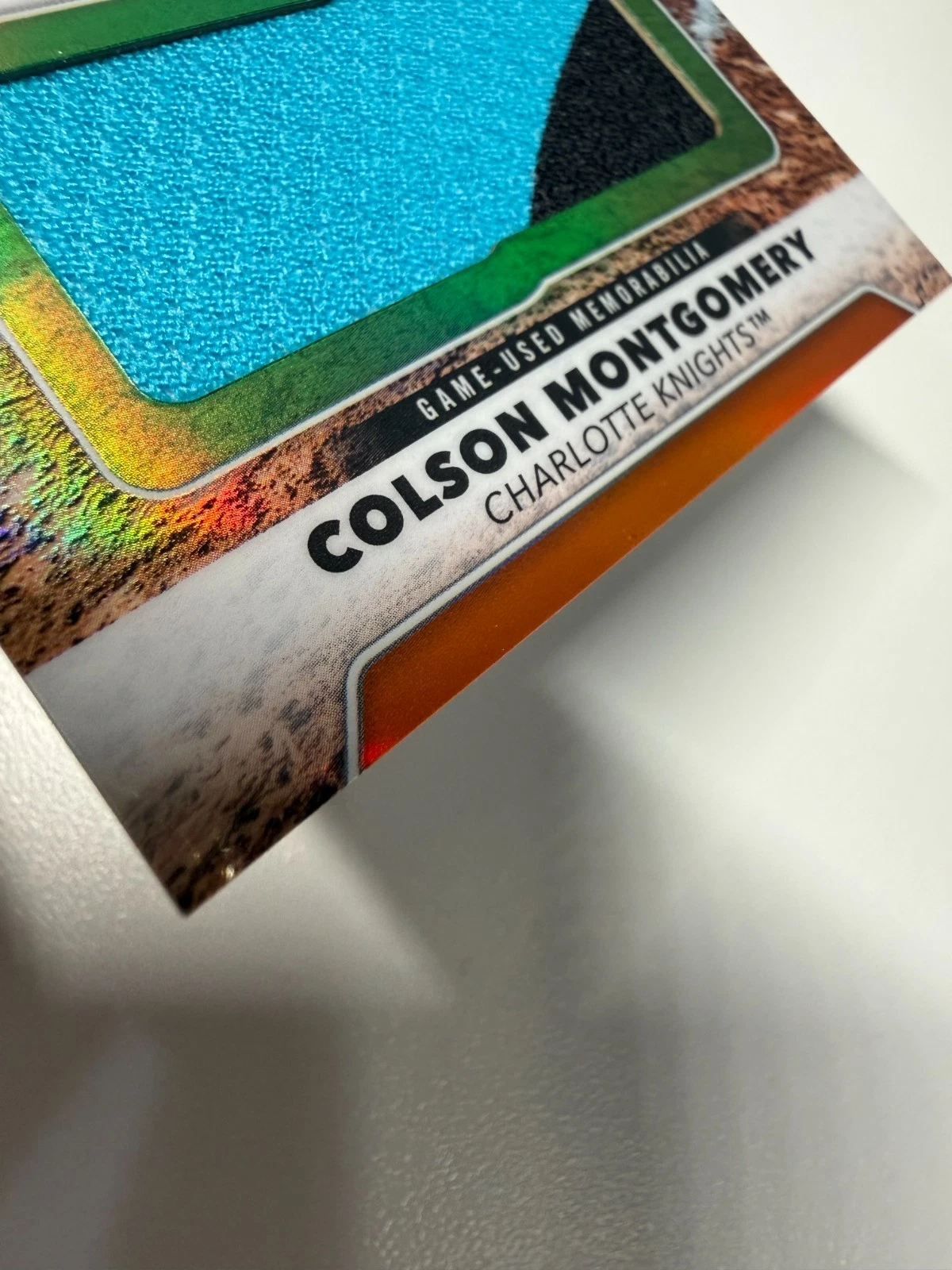 Colson Montgomery 2025 Topps Chrome Pro Debut Jumbo Orange Relic Auto /25