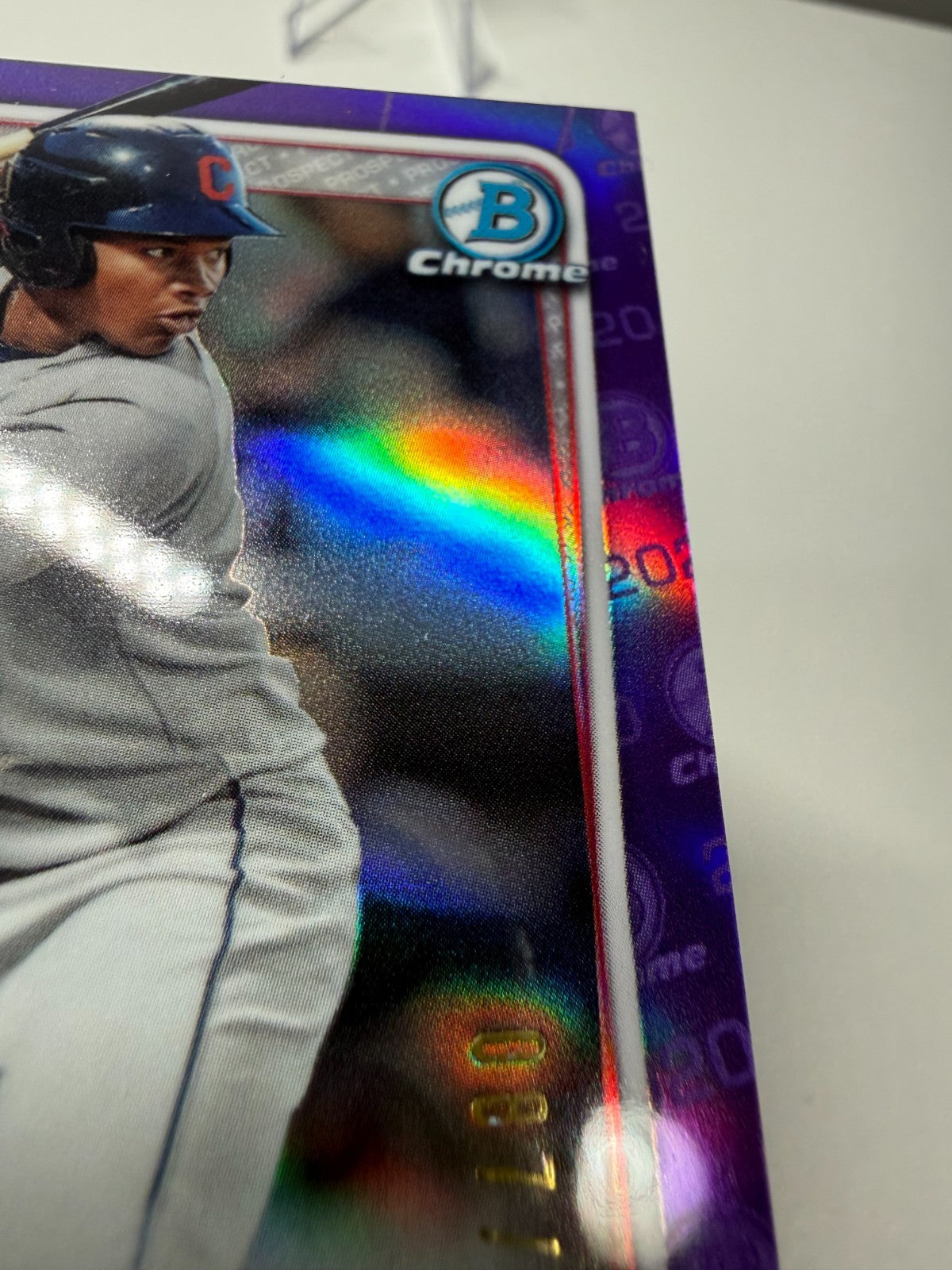 Oscar Gonzalez 2020 Bowman Chrome 1st Purple Refractor Auto /250 #CPA-OG