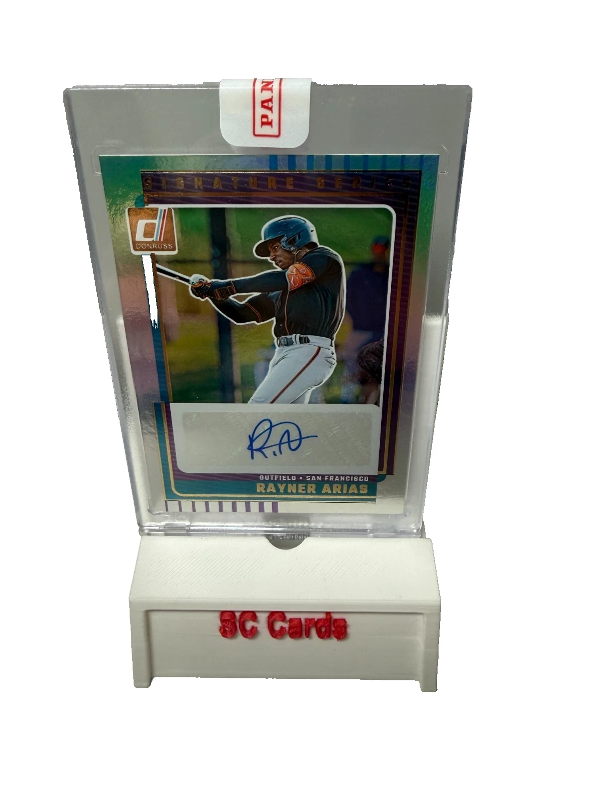 Rayner Arias 2025 Panini Donruss Signature Series Auto #SG-RAS Giants