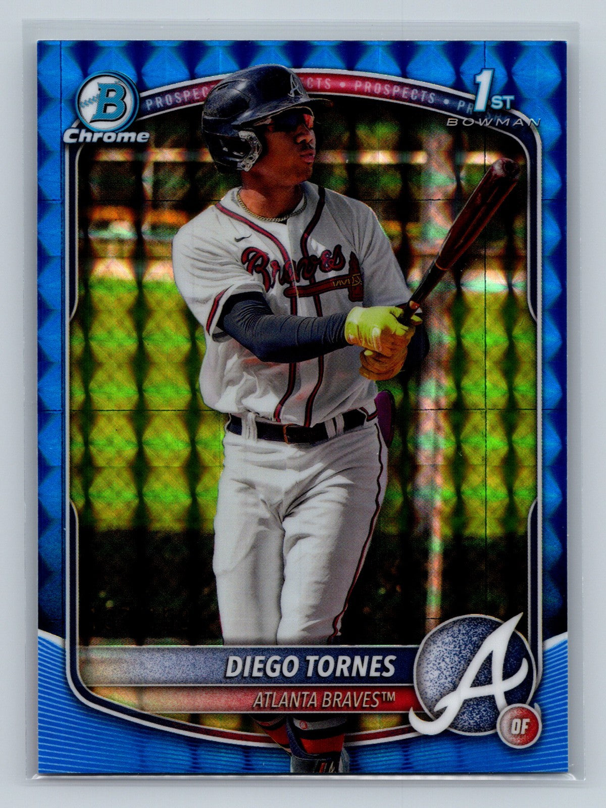 Diego Tornes 2025 Bowman Chrome 1st Blue Geometric Refractor /150 #BCP-214