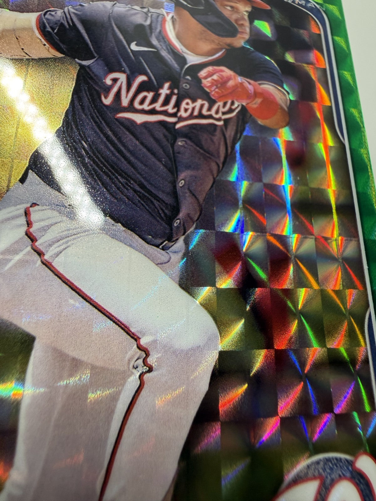 Carlos Tavares 2025 Bowman Chrome 1st Green Geometric Refractor /99 #BCP-28