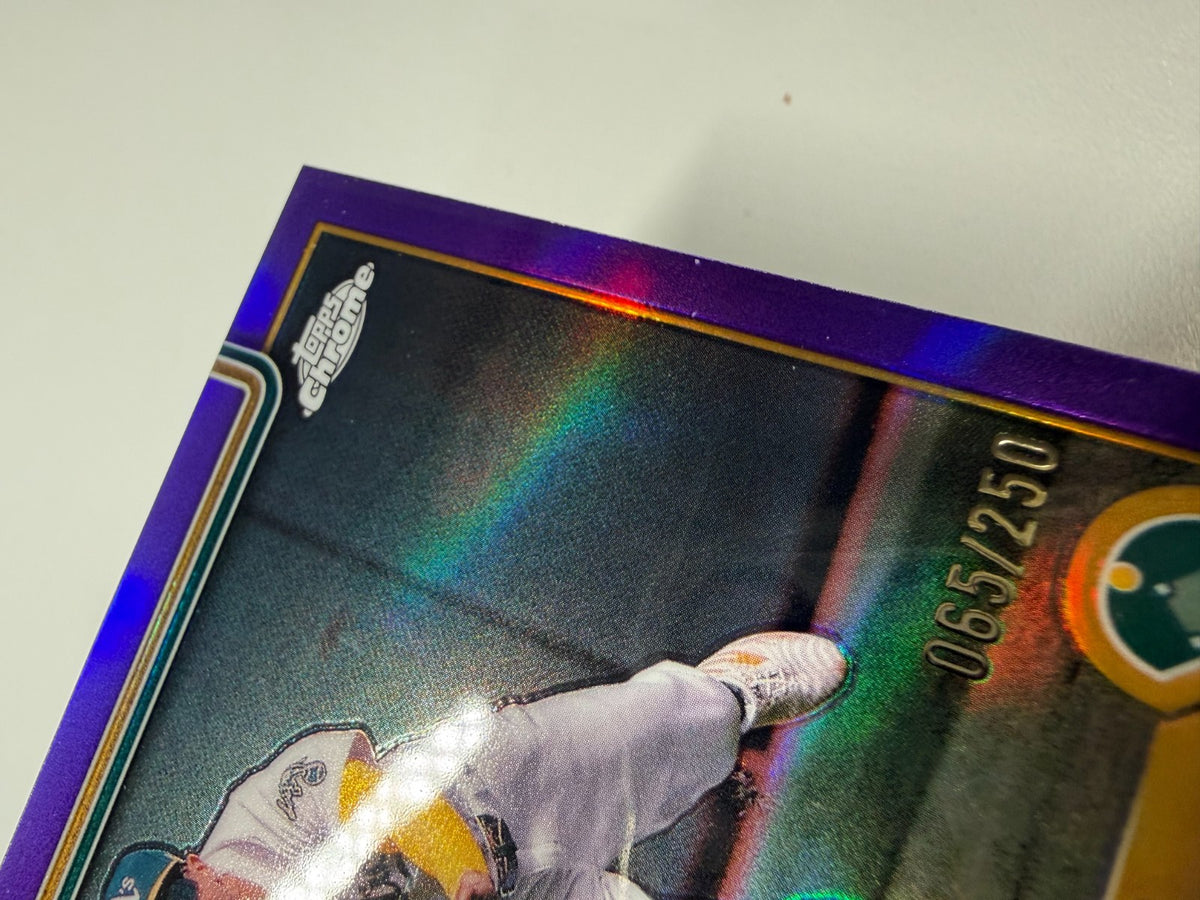 Jj Bleday 2025 Topps Chrome Purple Refractor /250 #183 Athletics