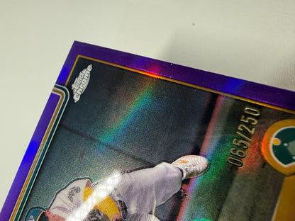 Jj Bleday 2025 Topps Chrome Purple Refractor /250 #183 Athletics