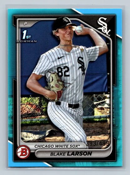 Blake Larson 2024 Bowman Draft 1st Paper Sky Blue /499 #BD-85 White Sox