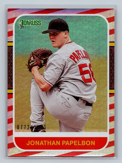 Jonathan Papelbon 2021 Panini Donruss Red /2021 #243 Red Sox