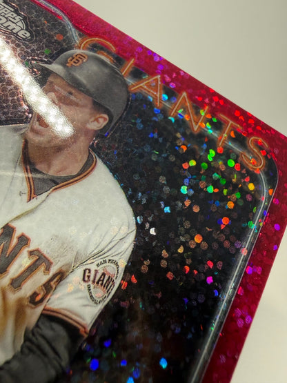 Mike Yastrzemski 2024 Topps Chrome Magenta Speckle Refractor /350 #87 Giants