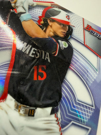 Luke Keaschall 2025 Bowman's Best Refractor RC #70 Twins
