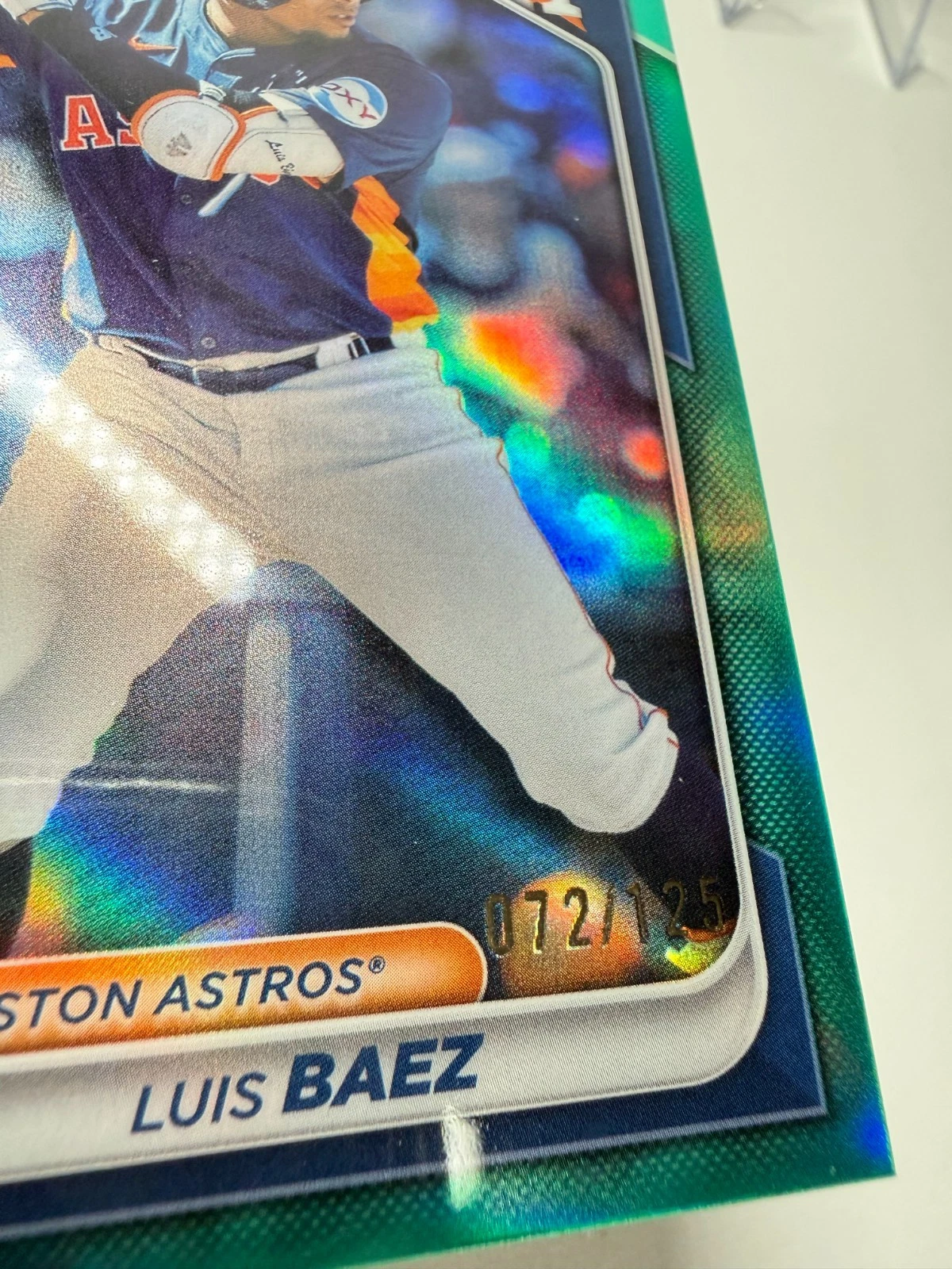 Luis Baez 2024 Bowman Chrome Prospect Aqua Refractor /125 #BCP-248 Astros
