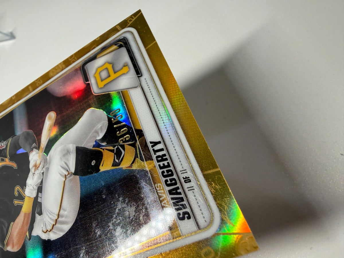 Travis Swaggerty 2020 Bowman Draft Chrome Gold Refractor /50 #BD-47 Pirates