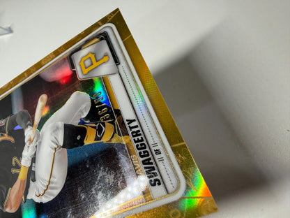 Travis Swaggerty 2020 Bowman Draft Chrome Gold Refractor /50 #BD-47 Pirates