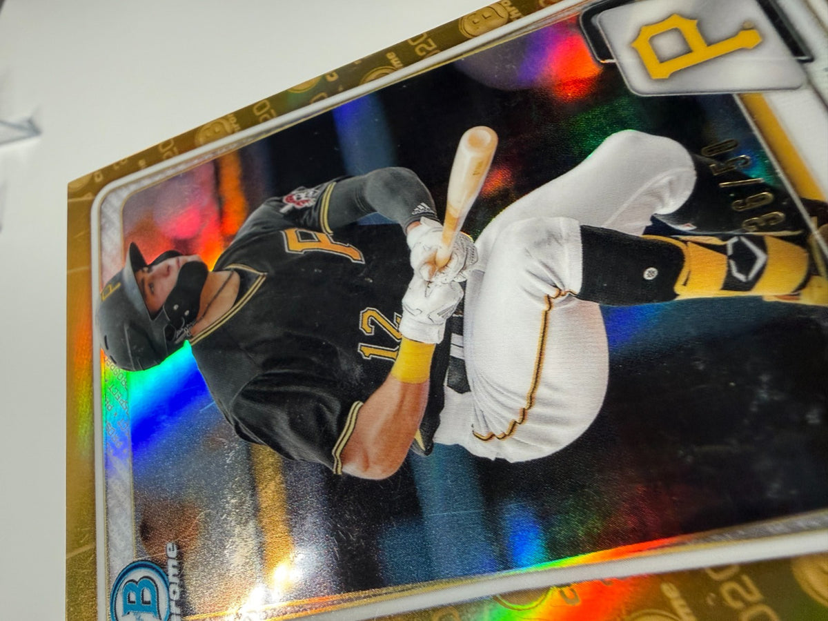 Travis Swaggerty 2020 Bowman Draft Chrome Gold Refractor /50 #BD-47 Pirates