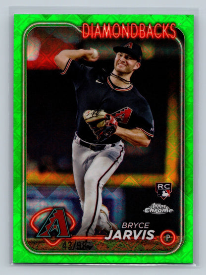 Bryce Jarvis 2024 Topps Chrome Logofractor Green Refractor RC /99 #75