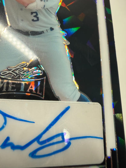 Caleb Durbin 2024 Leaf Metal Black Crystal Auto /2 #91A-CD2 Yankees
