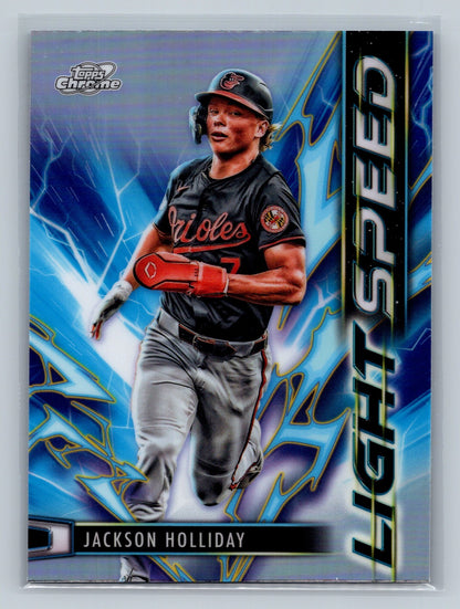 Jackson Holliday 2025 Topps Chrome Cosmic Light Speed #LS-11 Orioles