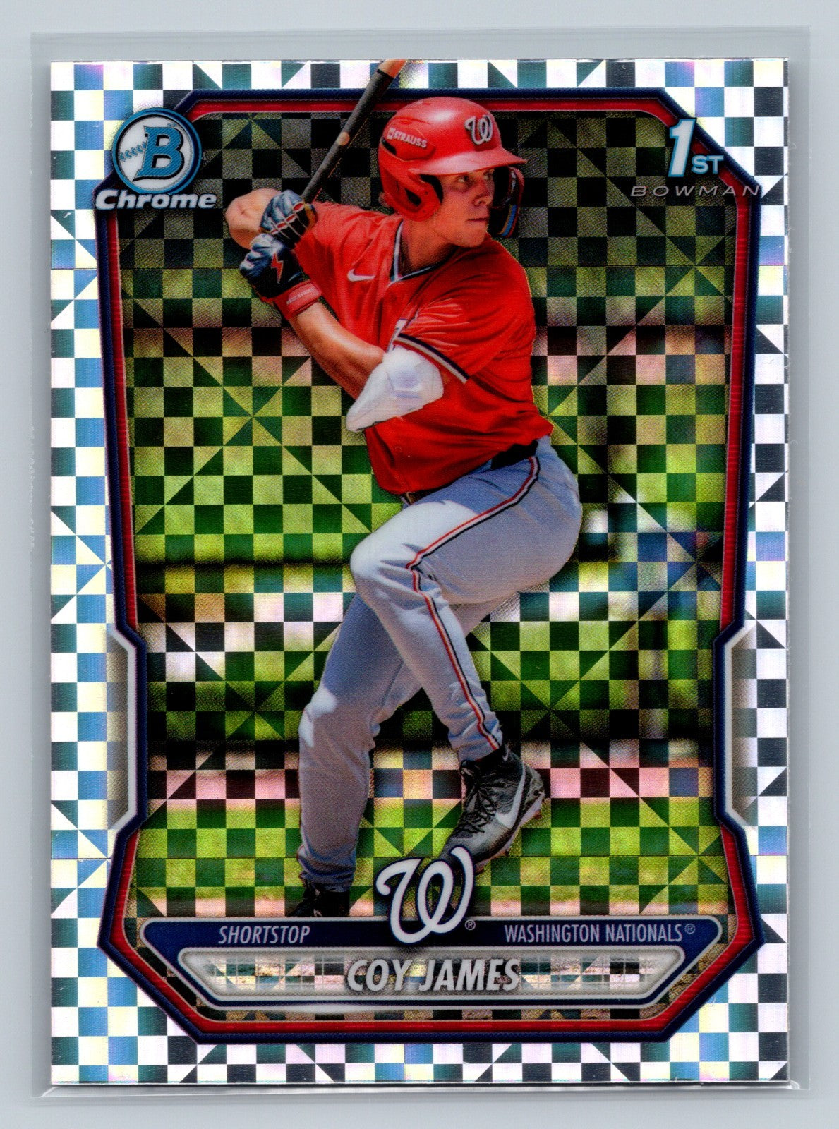 Coy James 2026 Bowman Chrome 1st X-Fractor #BCP-33 Nationals