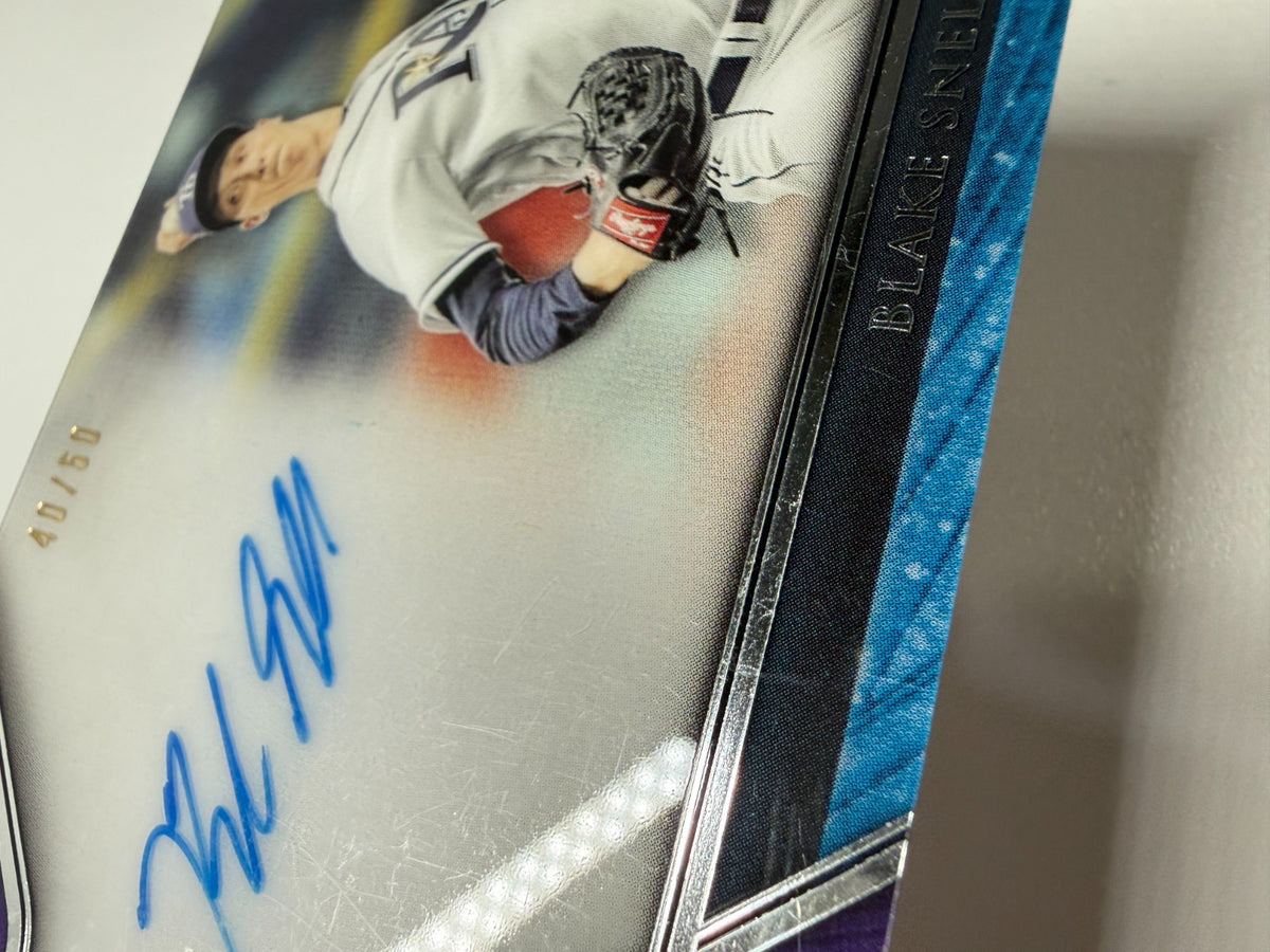 Blake Snell 2017 Topps Tribute Purple Auto /50 #TA-BS Rays