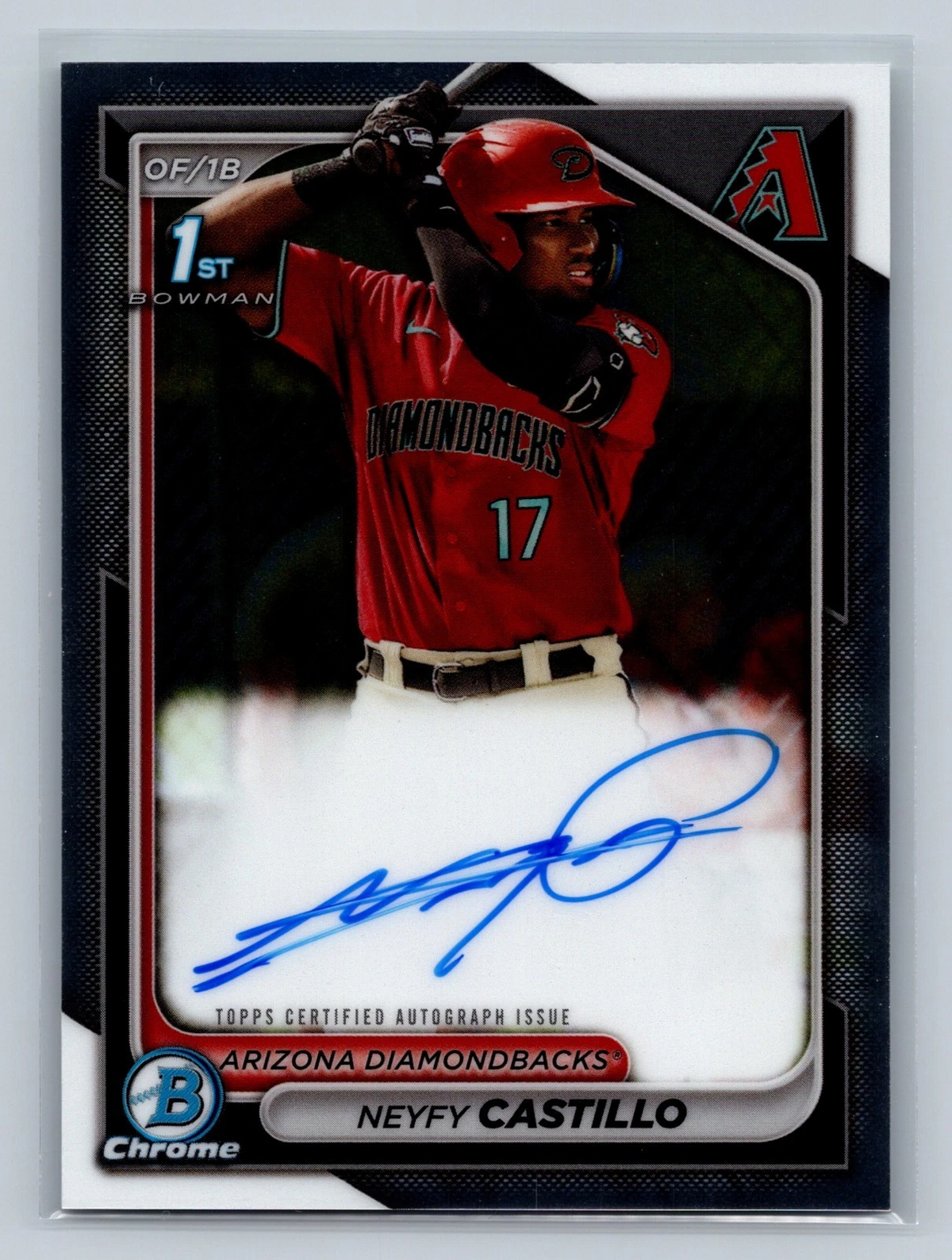 Neyfy Castillo 2024 Bowman Chrome 1st Auto #CPA-NC Diamondbacks