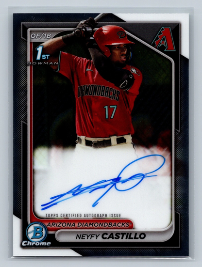 Neyfy Castillo 2024 Bowman Chrome 1st Auto #CPA-NC Diamondbacks