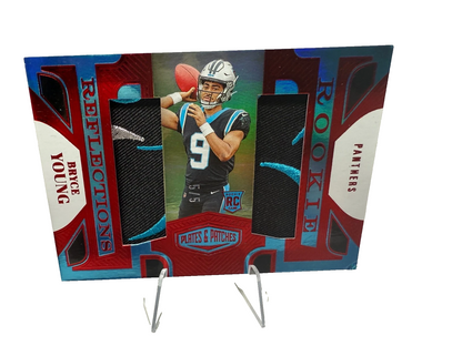 Bryce Young 2023 Panini Plates & Patches Rookie Reflections Red Patch /5 #RR-1