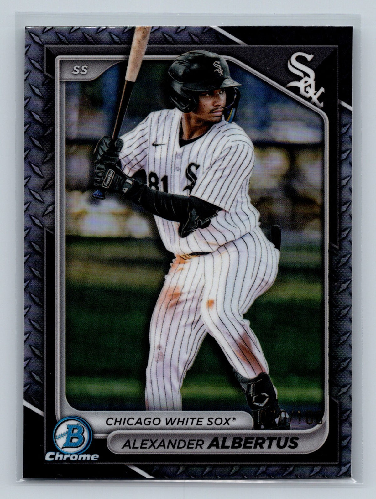 Alexander Albertus 2024 Bowman Draft Chrome Steel Metal Refractor /100 #BDC-164