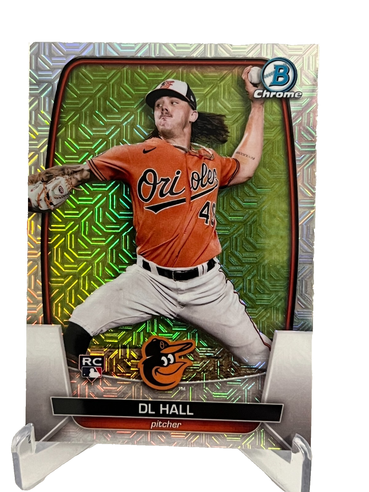 DL Hall 2023 Bowman Chrome Mojo Refractor RC #9
