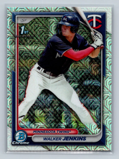Walker Jenkins 2024 Bowman Chrome 1st Mojo Refractor #BCP-43 Twins