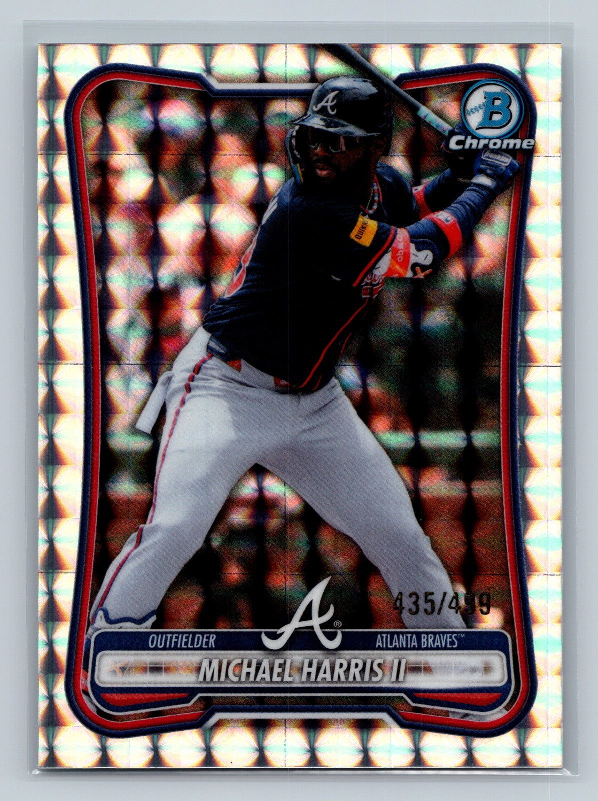 Michael Harris II 2026 Bowman Chrome Geometric Refractor /499 #89 Braves