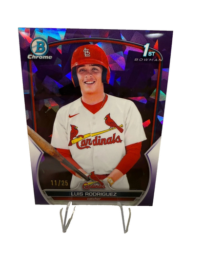 Luis Rodriguez 2023 Bowman Chrome 1st Purple Sapphire /25 #BCP-130 Cardinals
