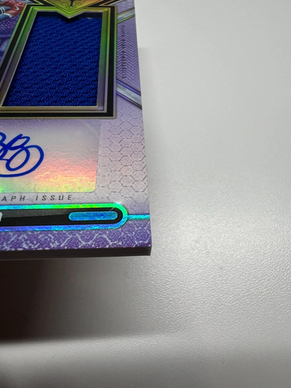 Cavan Biggio 2021 Triple Threads Single Jumbo Relic Auto /75 #ASJR-CB Blue Jays