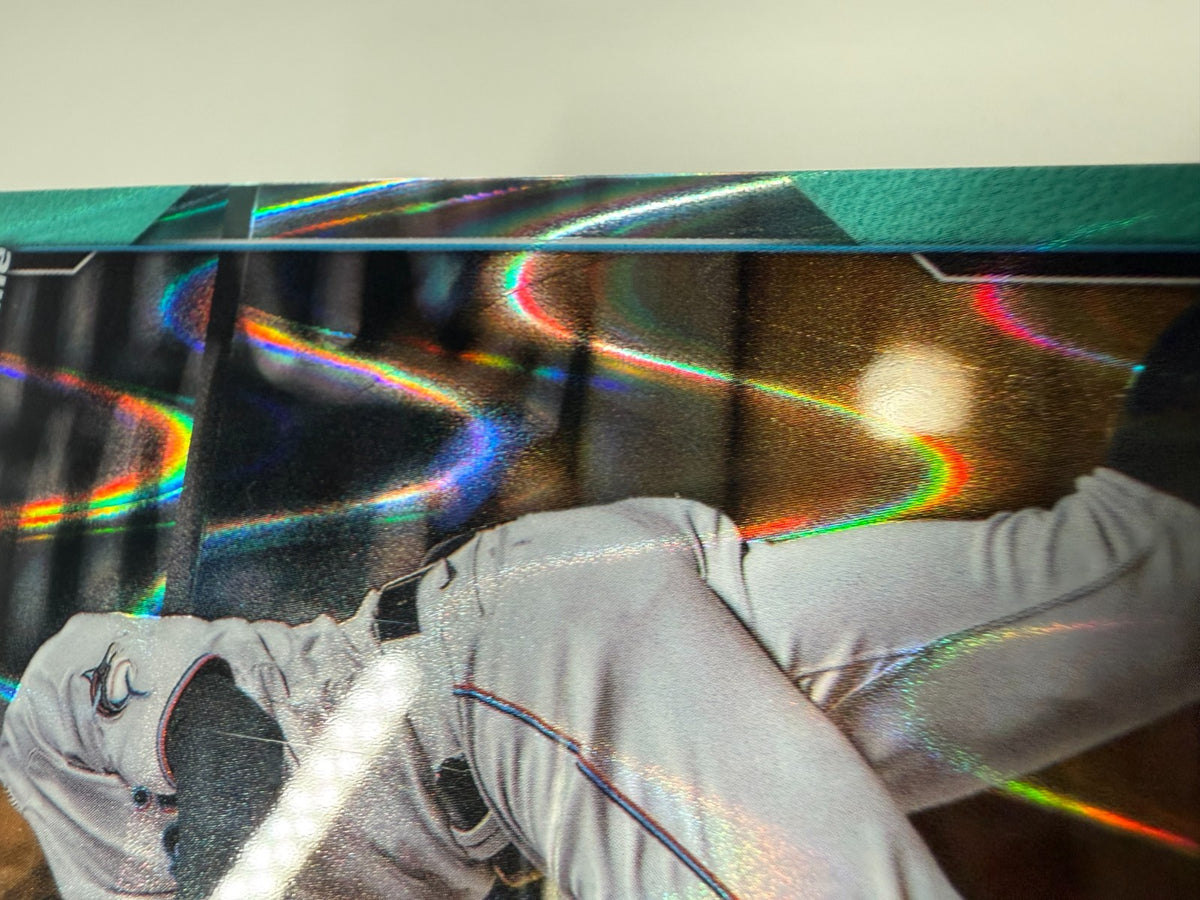 Bryan De La Cruz 2022 Bowman Chrome Aqua RayWave Refractor RC /199 #52 Marlins