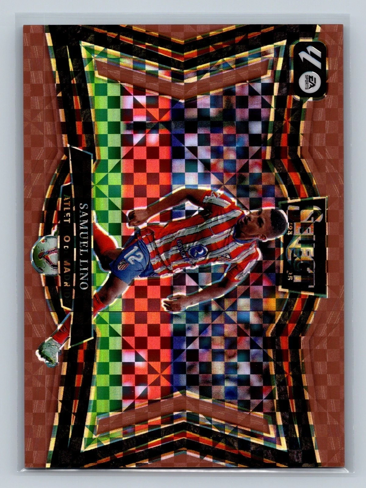 Samuel Lino 2024-25 Panini Select La Liga Copper Bronze Prizm /59 #206 Madrid