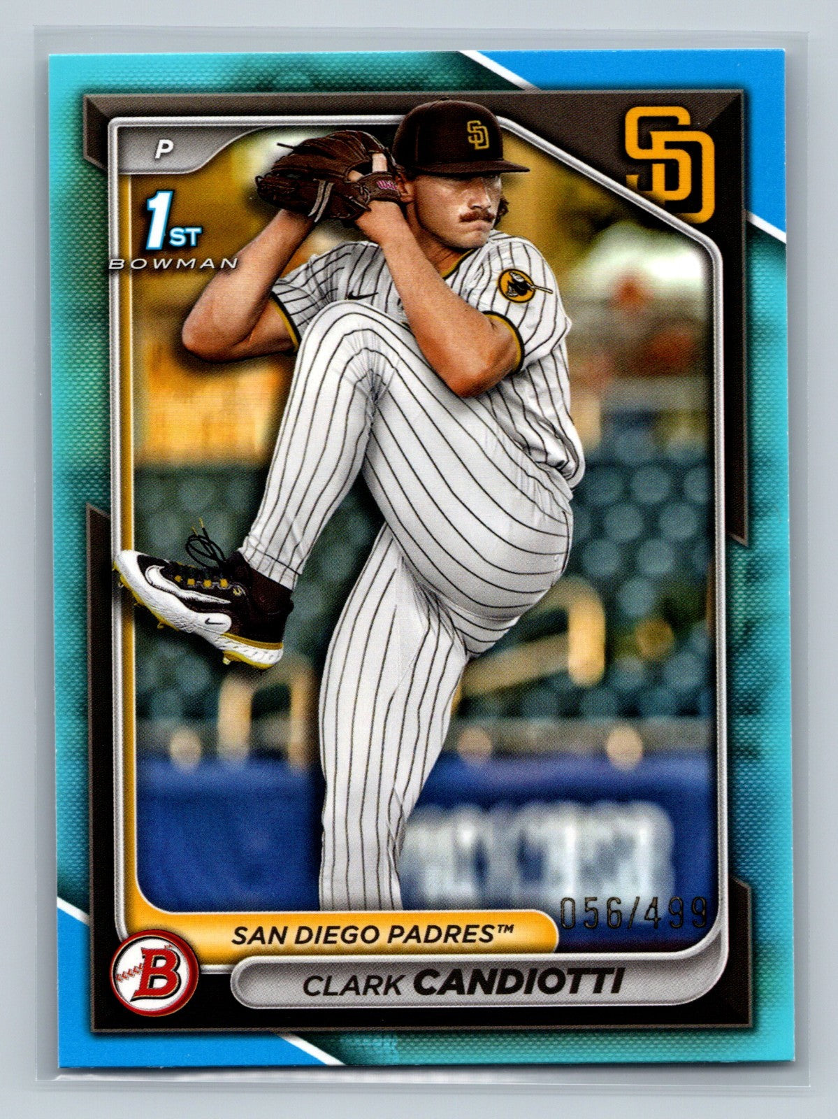 Clark Candiotti 2024 Bowman Draft 1st Paper Sky Blue /499 #BD-151 Padres