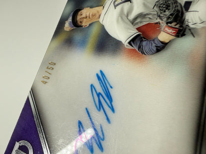 Blake Snell 2017 Topps Tribute Purple Auto /50 #TA-BS Rays