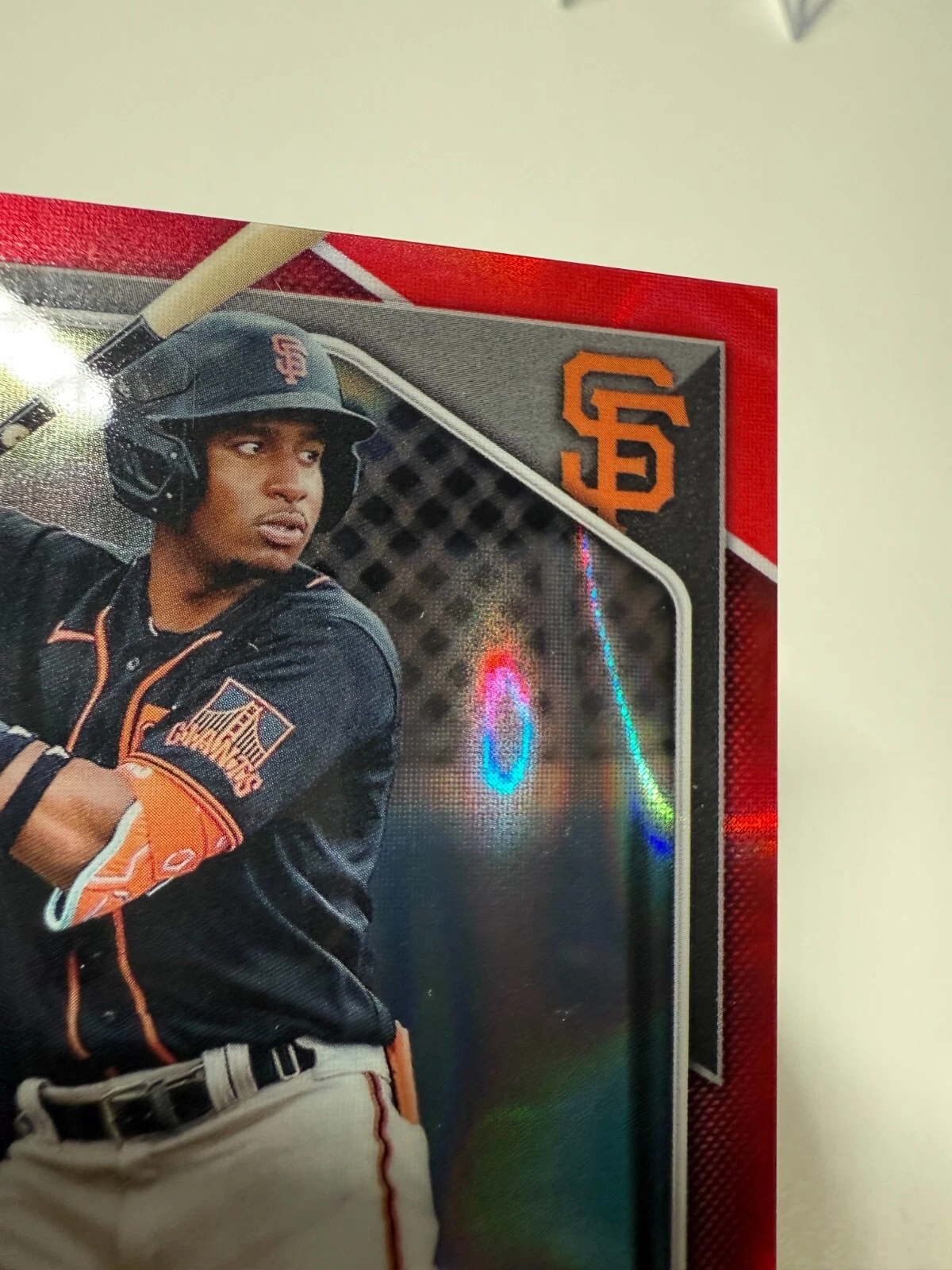 Rayner Arias 2024 Bowman Draft Chrome Red Lava Refractor /5 #BDC-189 Giants