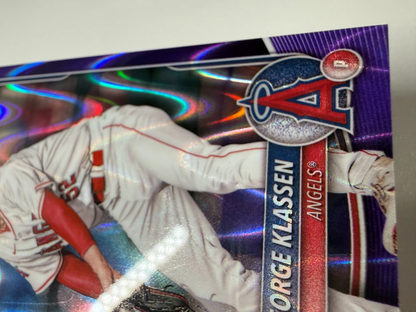 George Klassen 2025 Bowman Chrome 1st Purple RayWave Refractor /250 #BCP-63