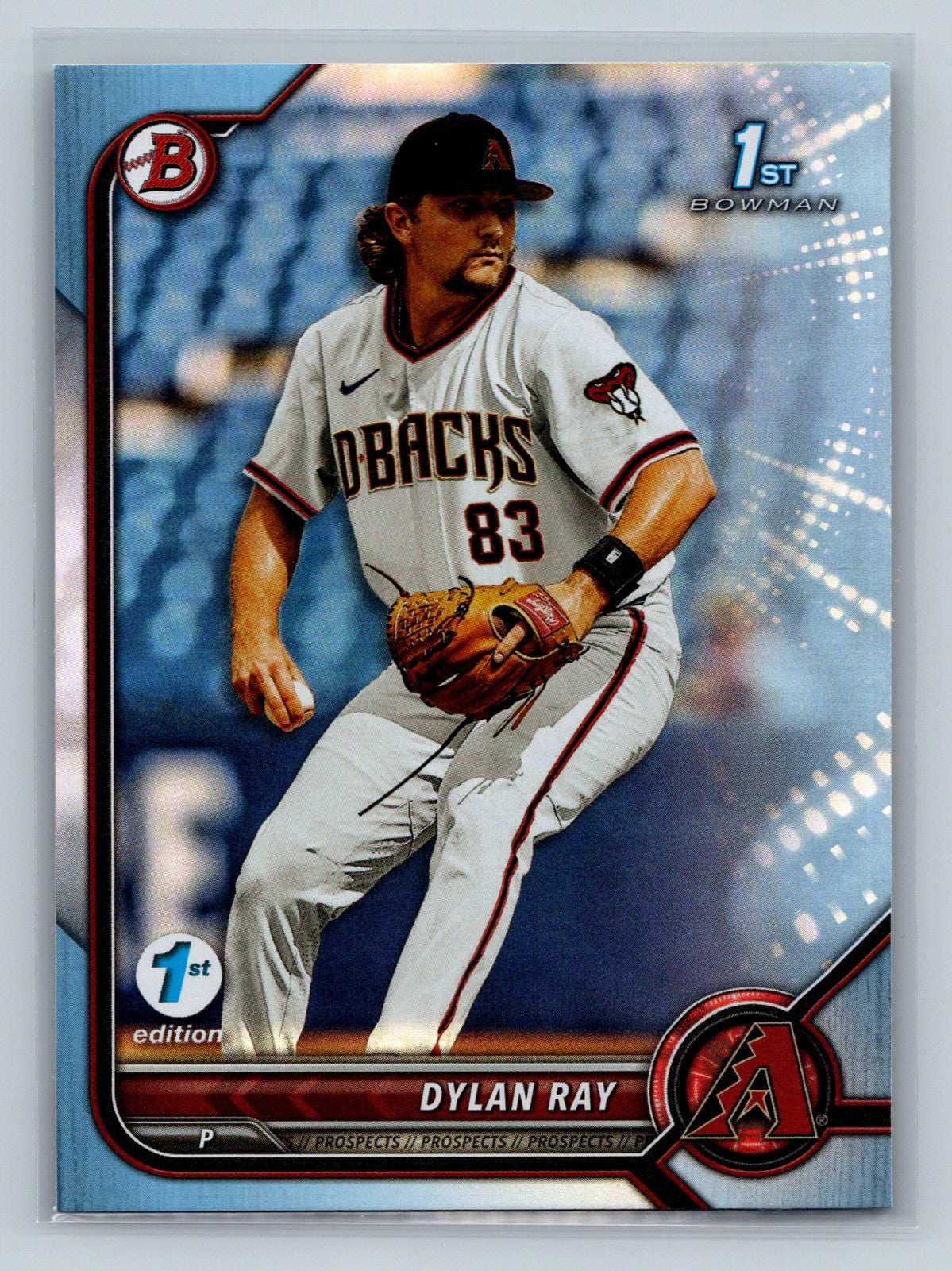 Dylan Ray 2022 Bowman Draft 1st Edition Paper Sky Blue Foil #BD-191 Diamondbacks