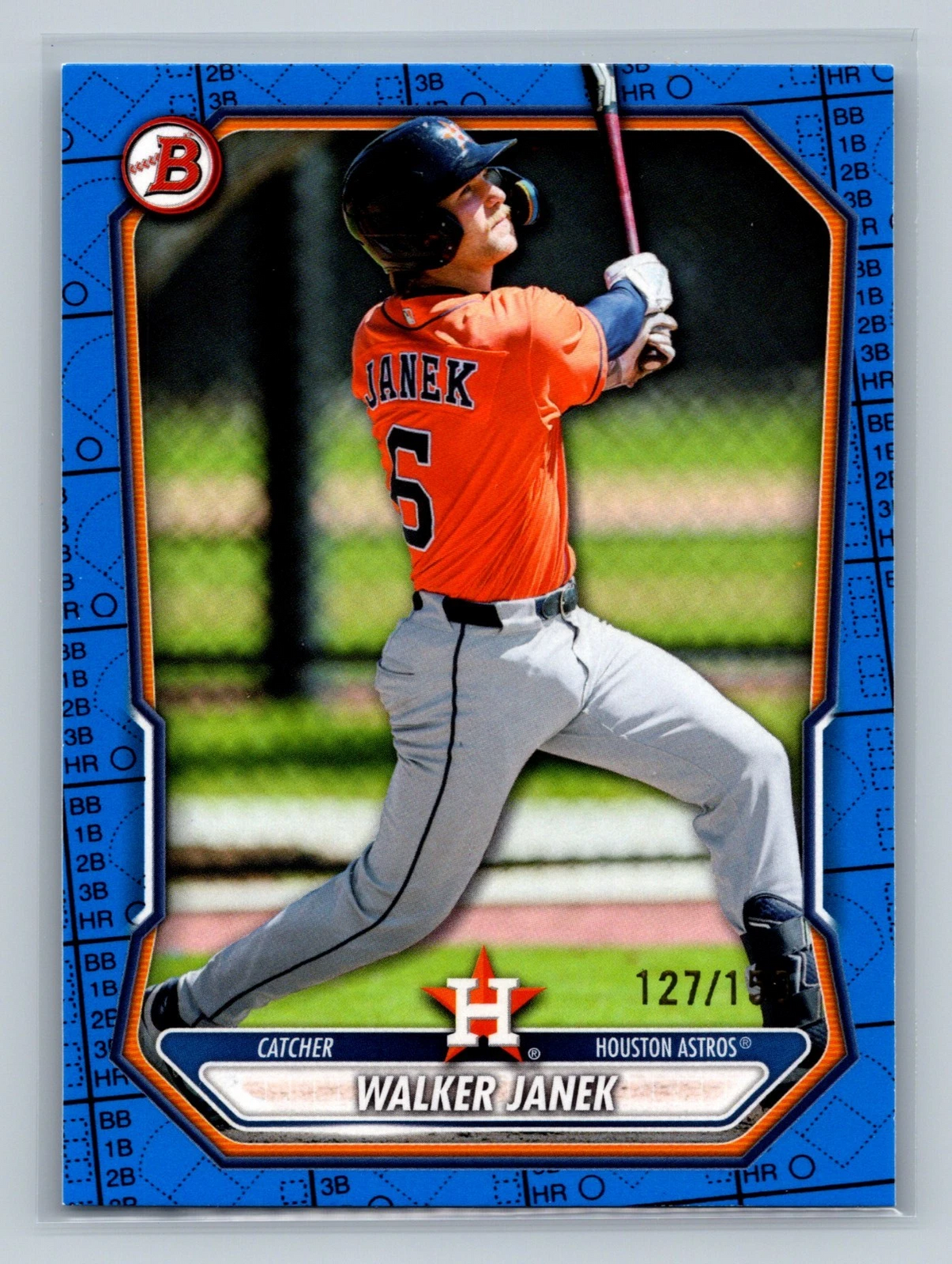 Walker Janek 2026 Bowman Paper Prospects Blue Scorecard /150 #BP-131 Astros
