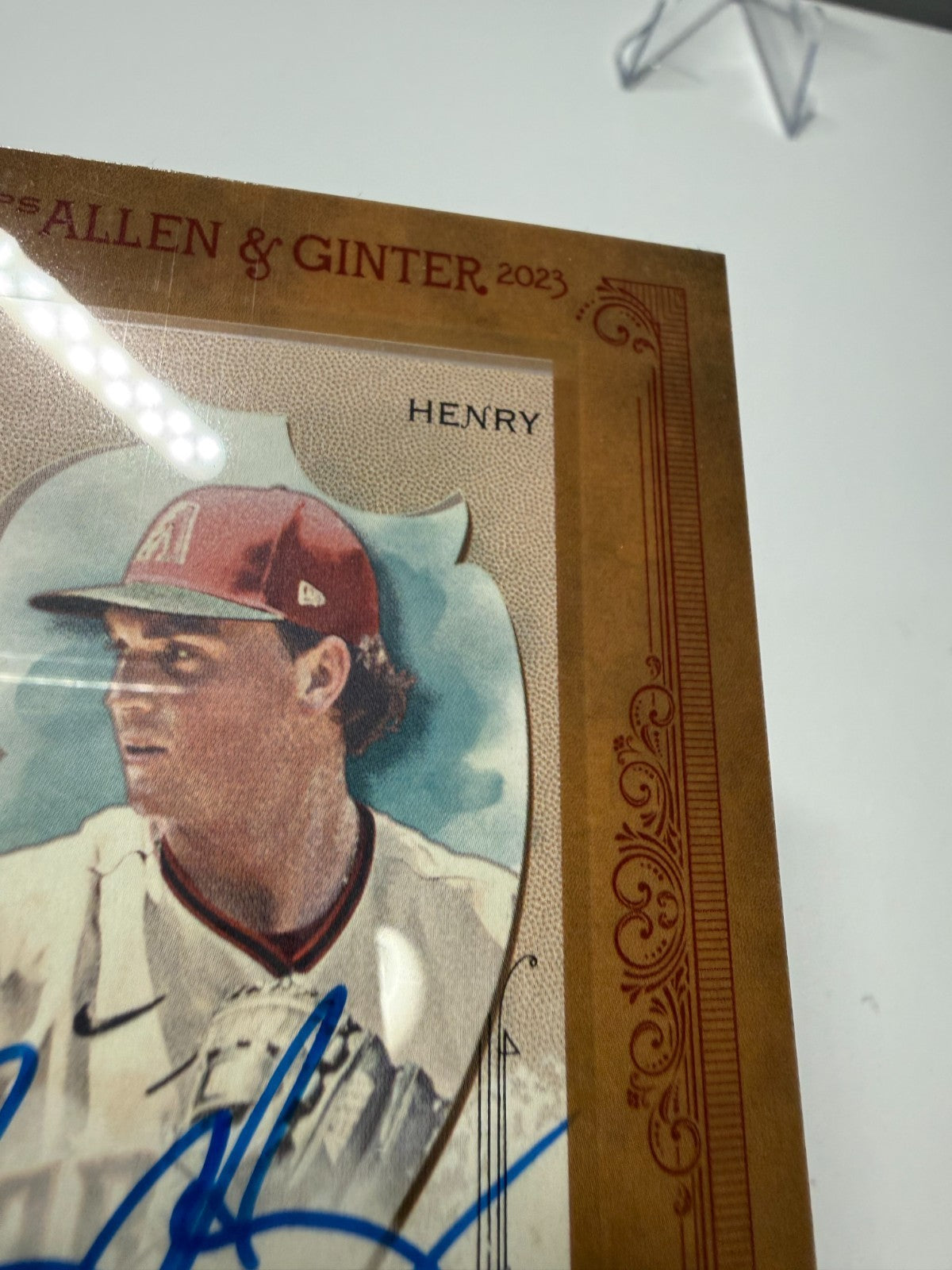 Tommy Henry 2023 Topps Allen & Ginter Framed Mini Auto RC #MA-TH Diamondbacks
