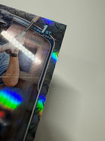 Jack Lines 2025 Bowman Chrome 1st Steel Metal Refractor /100 #BCP-64 Rays