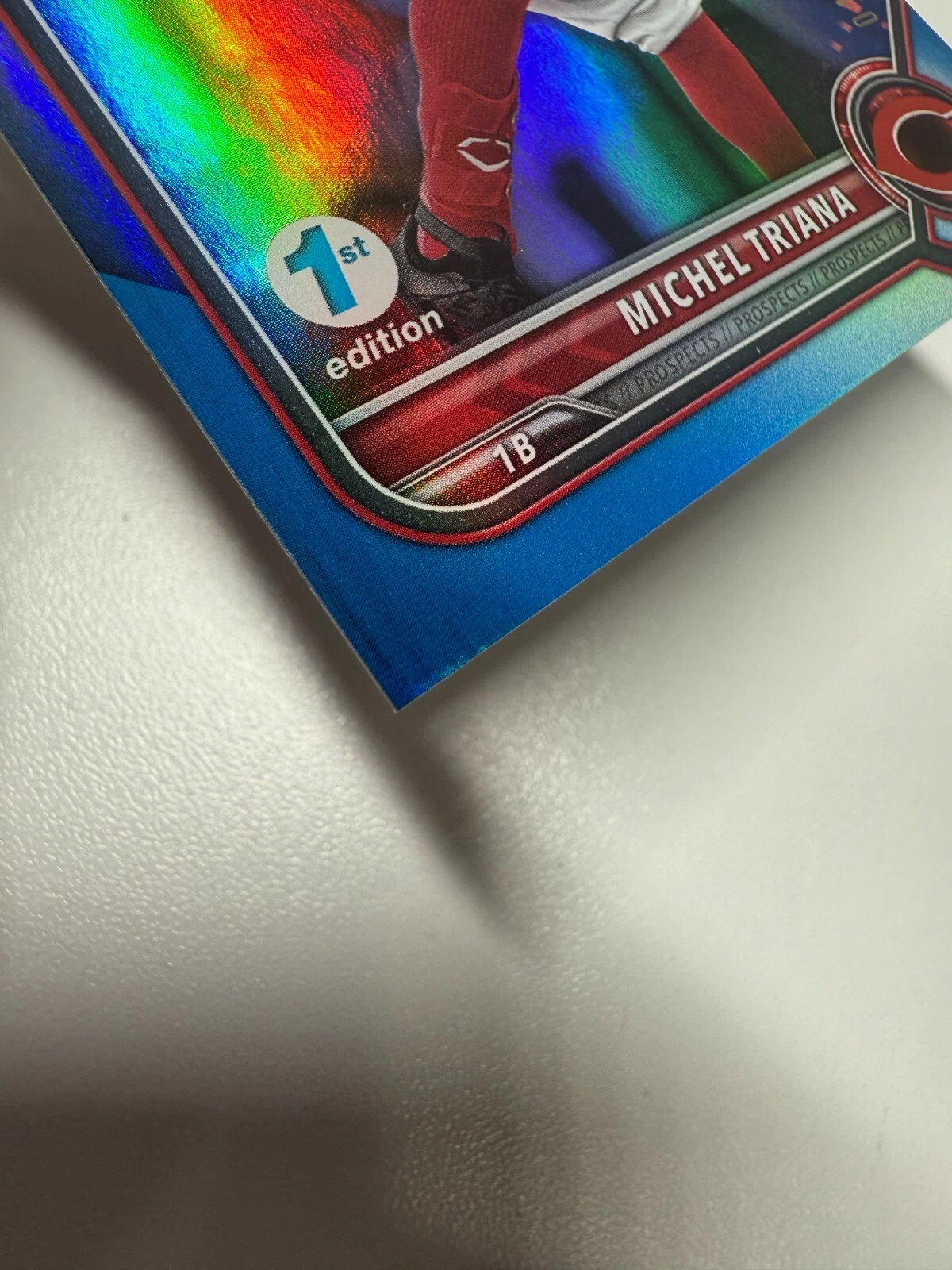 Michel Triana 2022 Bowman 1st Edition Paper Blue /150 #BPPF-75 Reds