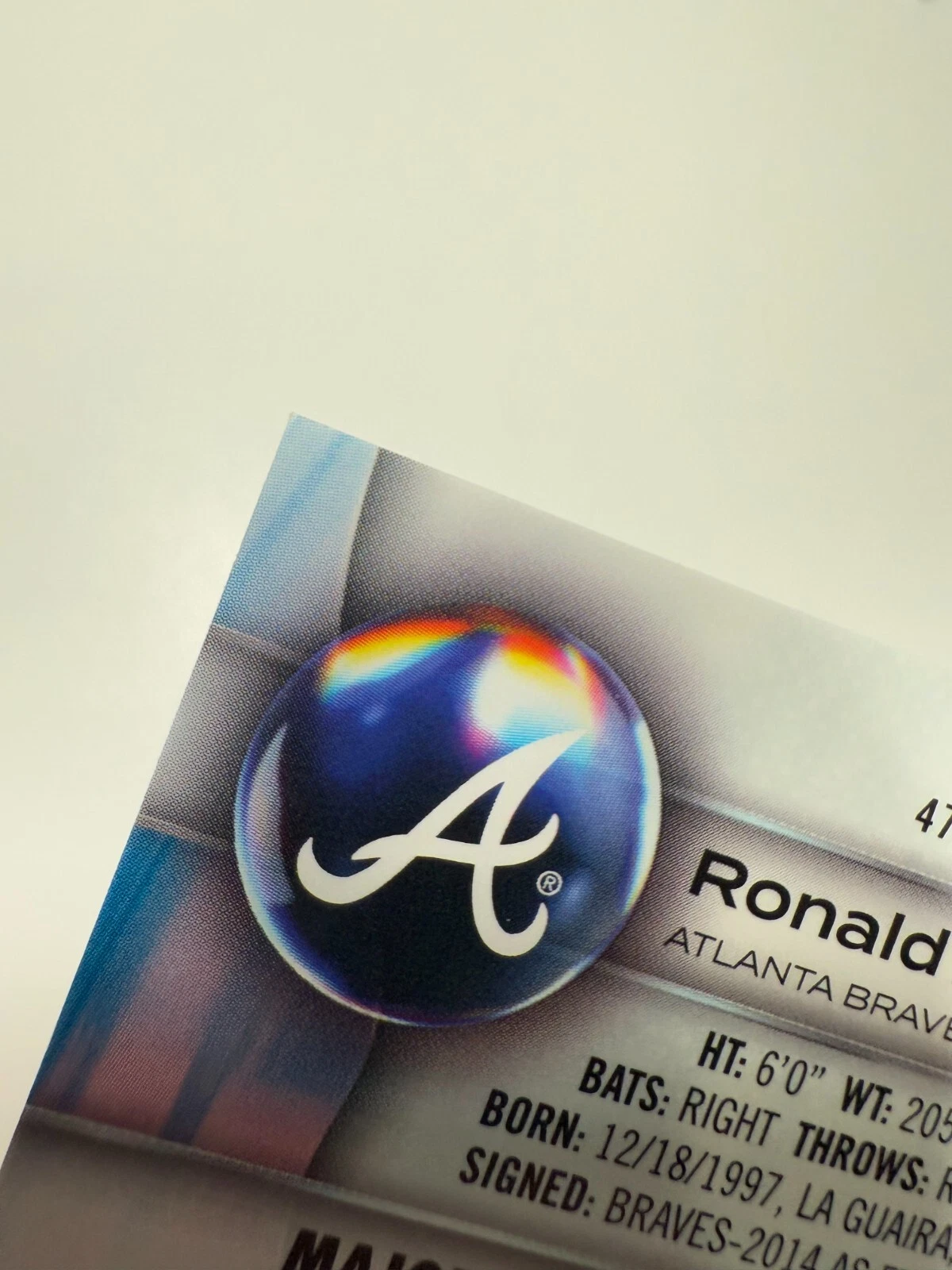 Ronald Acuna Jr. 2023 Bowman Platinum #47 Braves