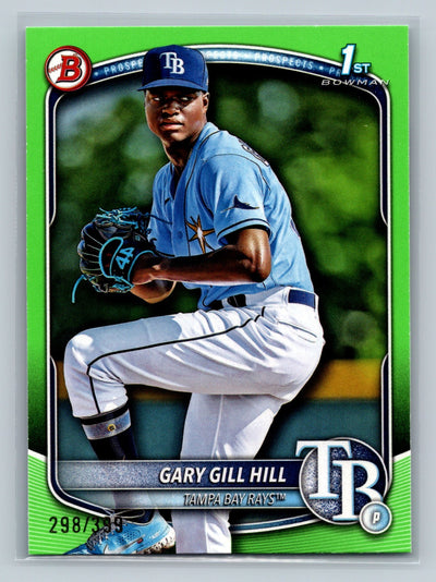 Gary Gill Hill 2025 Bowman 1st Paper Neon Green /399 #BP-55 Rays